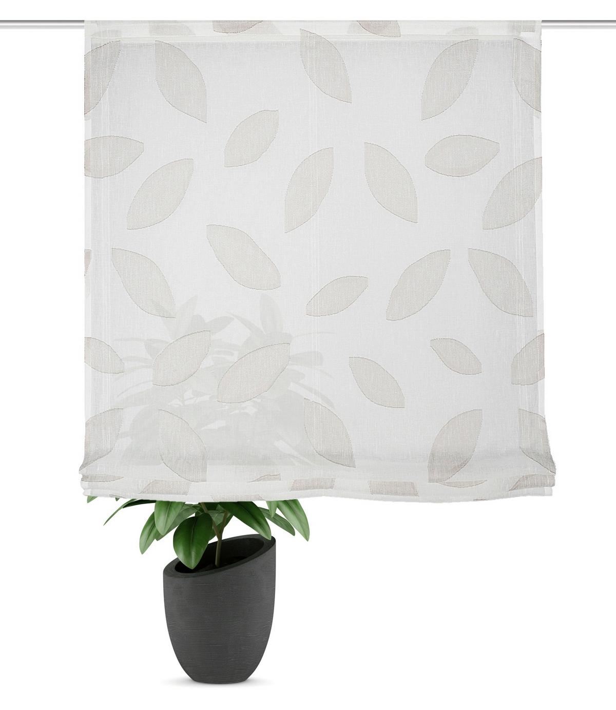 Raffrollo Moran - Taupe, Basics, Textil (120/140cm)