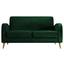 Sofa Brahms B:162 cm - Walnussfarben/Grün, MODERN, Holz (162/86/85cm) Sofa Brahms B:162 cm - Walnussfarben/Grün, MODERN, Holz (162/86/85cm)
