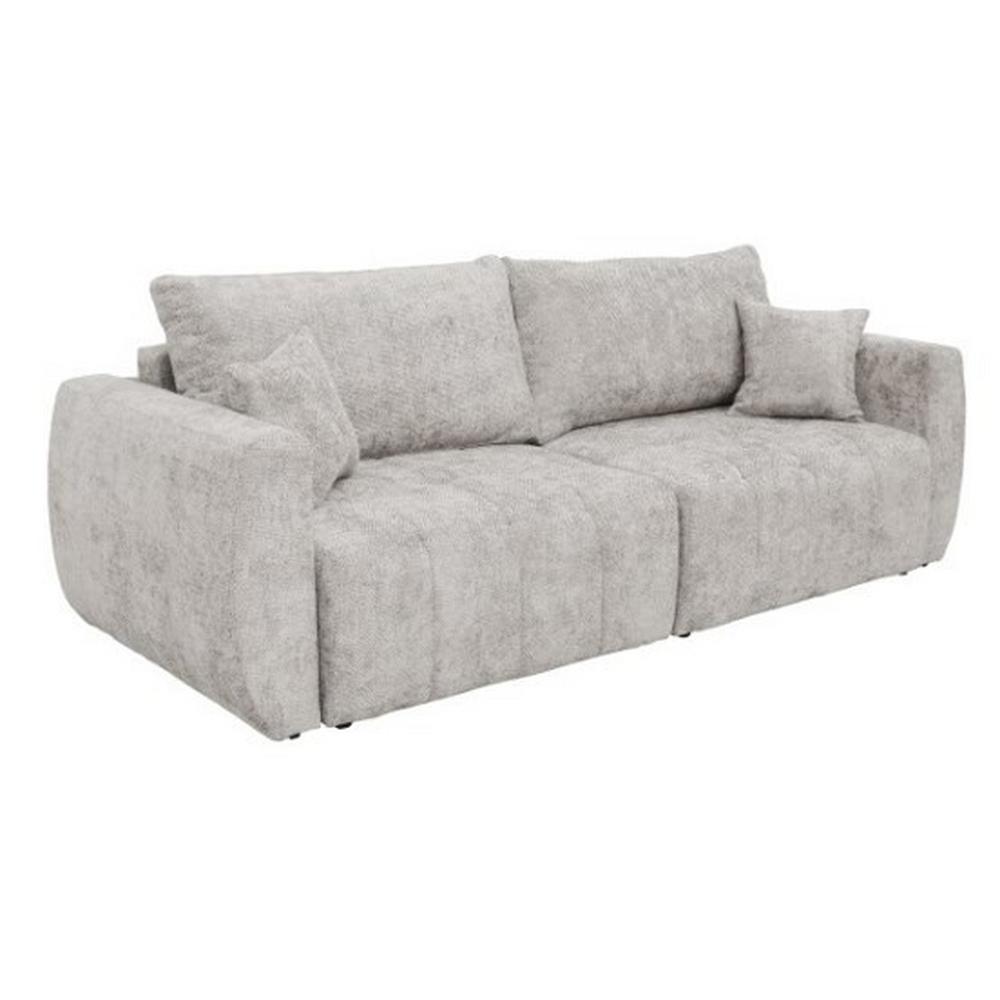 Rozkladacia pohovka BALI, krémová, s úl. priestorom