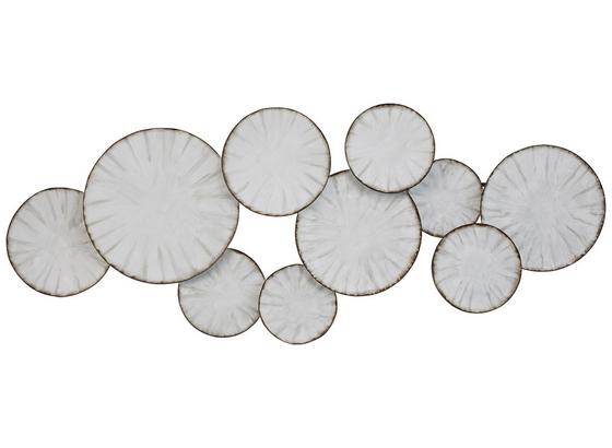 Dekorace Nástěnná Clara - bílá/černá, kov (120/47/5cm) - Mömax modern living Dekorace Nástěnná Clara - bílá/černá, kov (120/47/5cm) - Mömax modern living