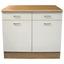 Küchenunterschrank Andy B:100 cm Eiche Dekor,weiß - Eichefarben/Weiß, Basics, Holzwerkstoff (100/90/60cm) - Xora Küchenunterschrank Andy B:100 cm Eiche Dekor,weiß - Eichefarben/Weiß, Basics, Holzwerkstoff (100/90/60cm) - Xora