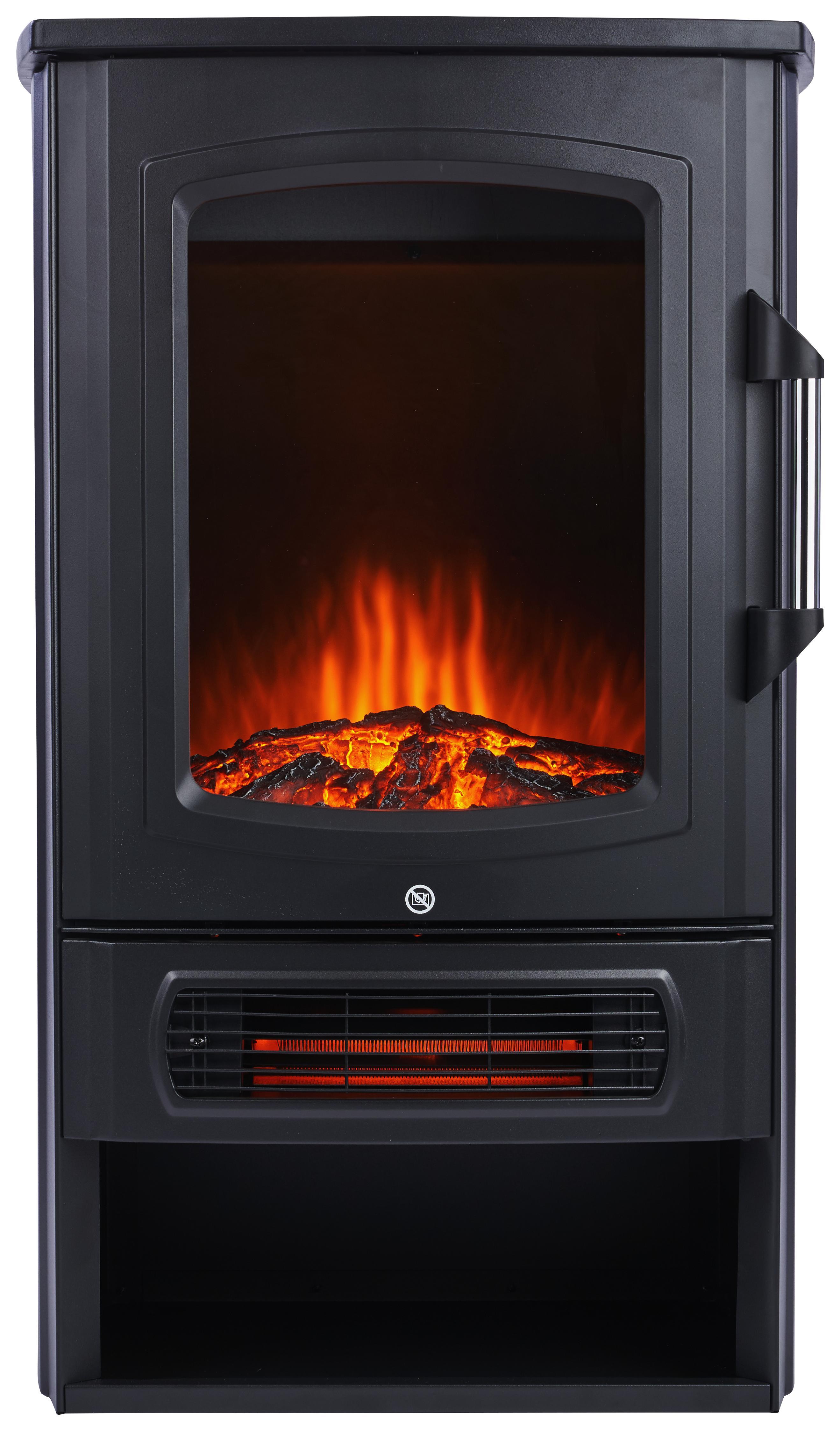 Freistehender Elektrokamin mit Flammeneffekt