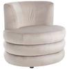 Designsessel Magari - Edelstahlfarben/Beige, Trend, Textil (90/82/85cm) - Livetastic