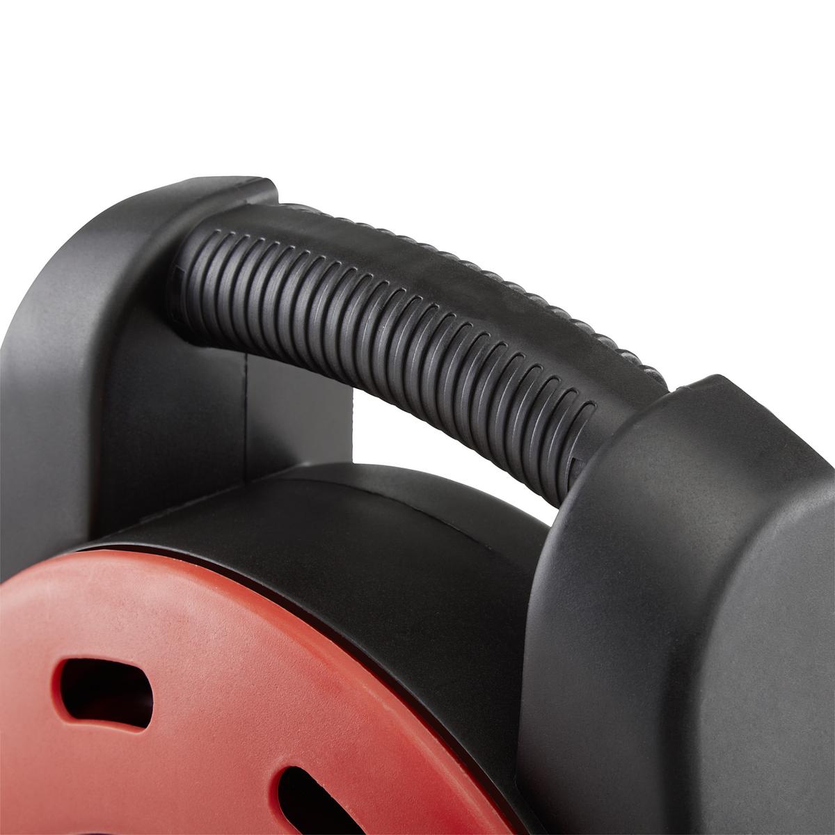 Kabeltrommel Albrik 4 Steckdosen, 10 M Kabel - Rot/Schwarz, KONVENTIONELL, Kunststoff (25/29/7cm) - Homezone