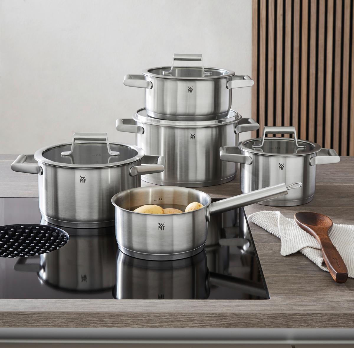 Kochtopfset WMF Comfort Line - Edelstahlfarben, Basics, Metall (29/53,1/23,2cm) - WMF