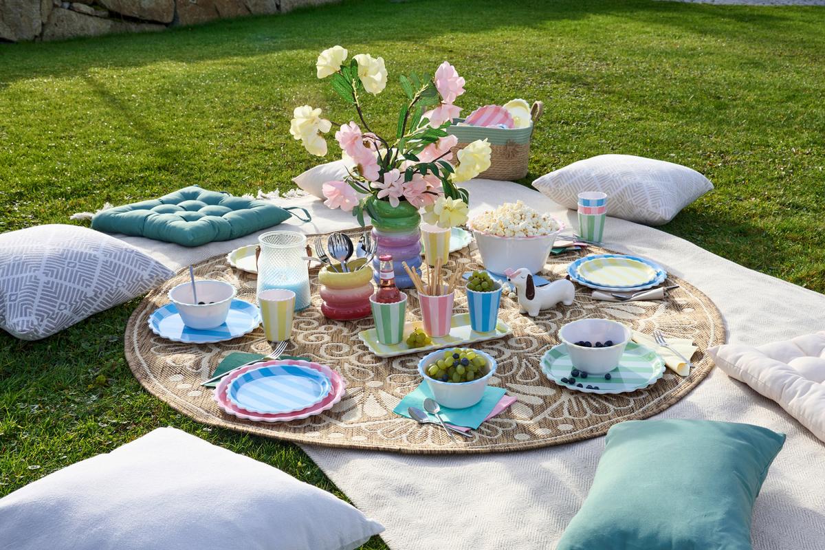 Schale Renate - Blau/Pink, Basics, Kunststoff (25,5/11,5/25,5cm)