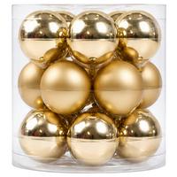 Baňka na vánoční stromeček NOEL -PAZ- - barvy zlata, sklo (6cm) - Mömax