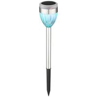 SOLÁRNE SVIETIDLO SECHSER - čierna/farba ušľachtilej ocele, Romantik / Landhaus, kov/plast (6/36,5cm) - Mömax