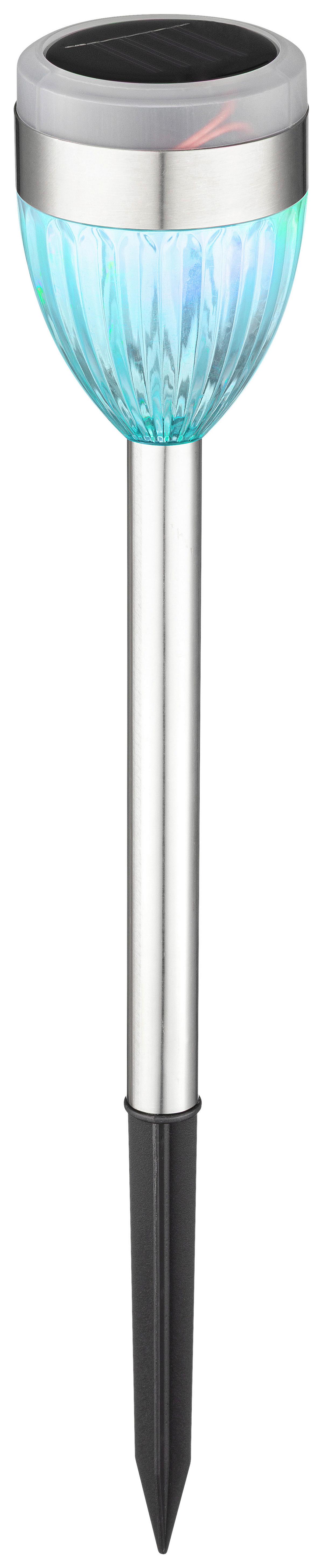 SOLÁRNE SVIETIDLO SECHSER - čierna/farba ušľachtilej ocele, Romantik / Landhaus, kov/plast (6/36,5cm) - Mömax