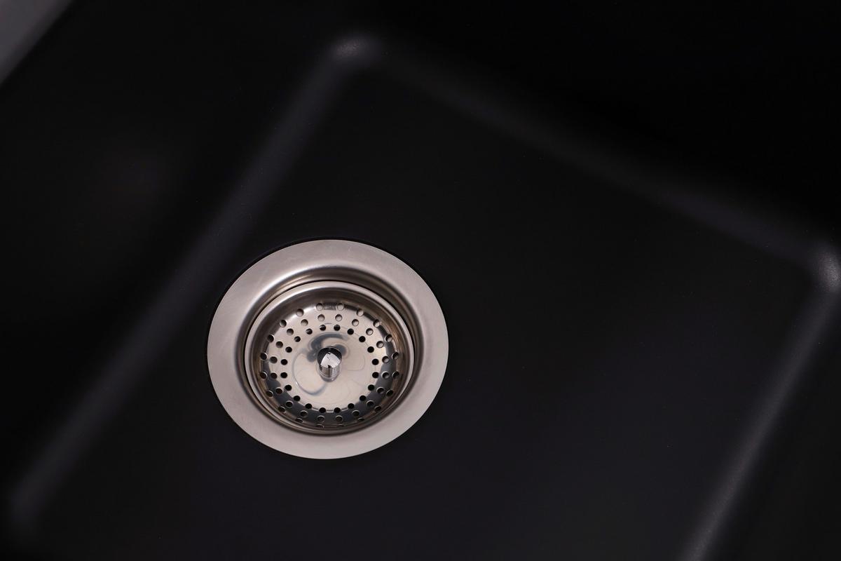 Spüle Atlanta Schwarz 86x20,5 cm - Schwarz, Basics, Stein (86/20,5/43,5cm) - Respekta