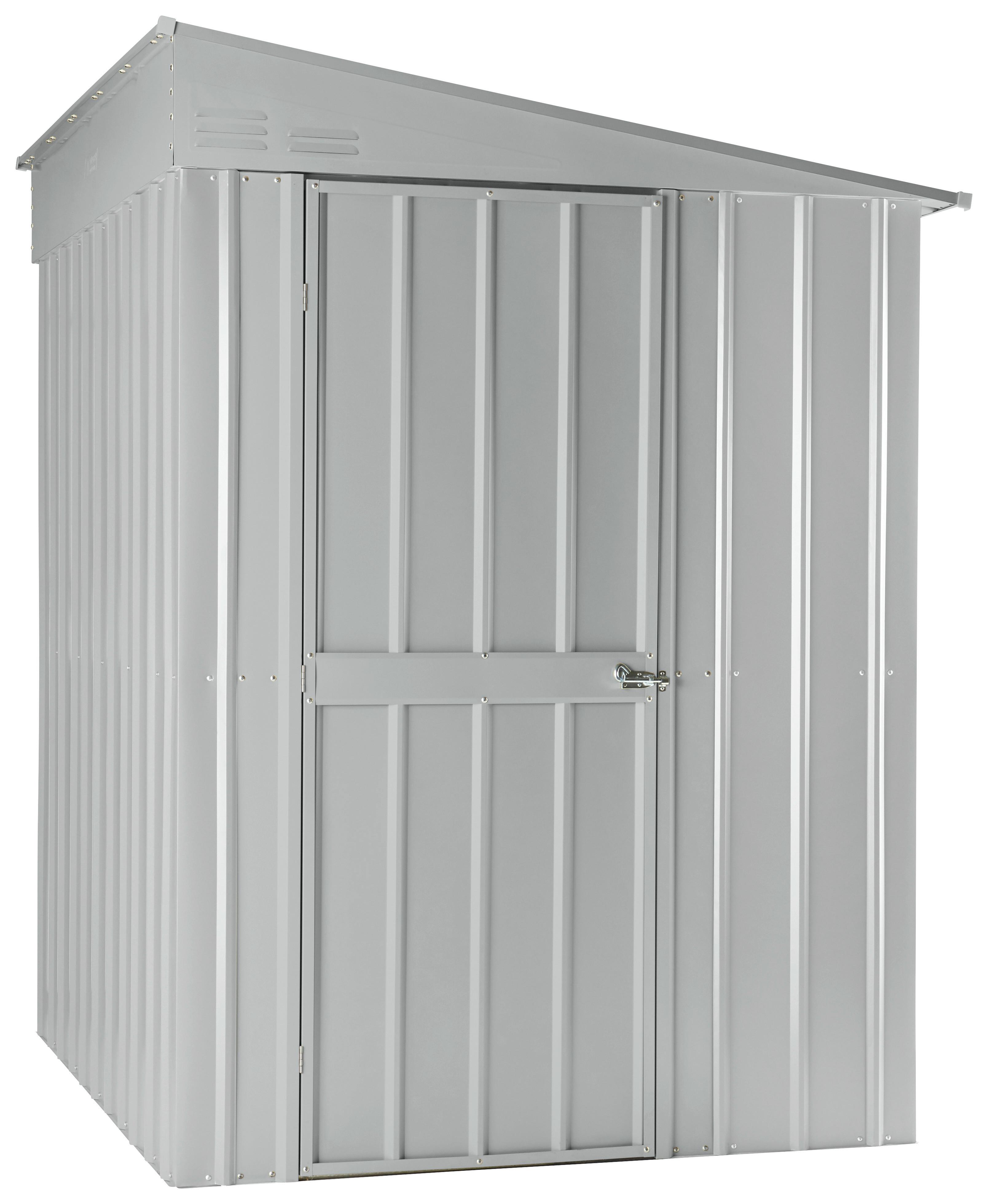 Gerätehaus Ohne Boden 155x203x180 Cm - Silberfarben, Basics, Metall (155/203/180cm)