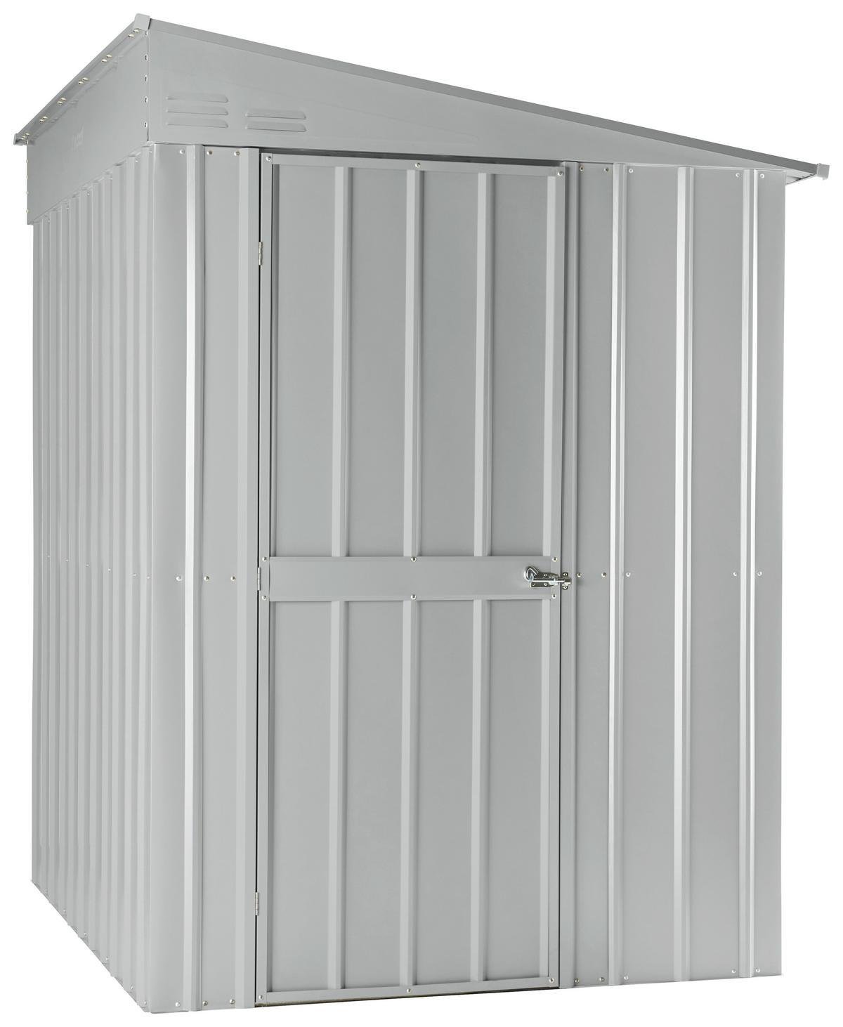 Gerätehaus Ohne Boden 155x203x180 Cm - Silberfarben, Basics, Metall (155/203/180cm)