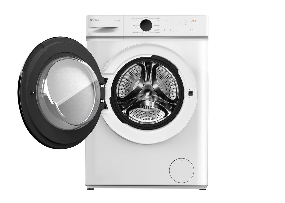 Waschmaschine Nabo "wm 1060", Füllmenge Ca. 6 Kg - Weiß, Basics, Metall (60/84,7/46,5cm) - Nabo