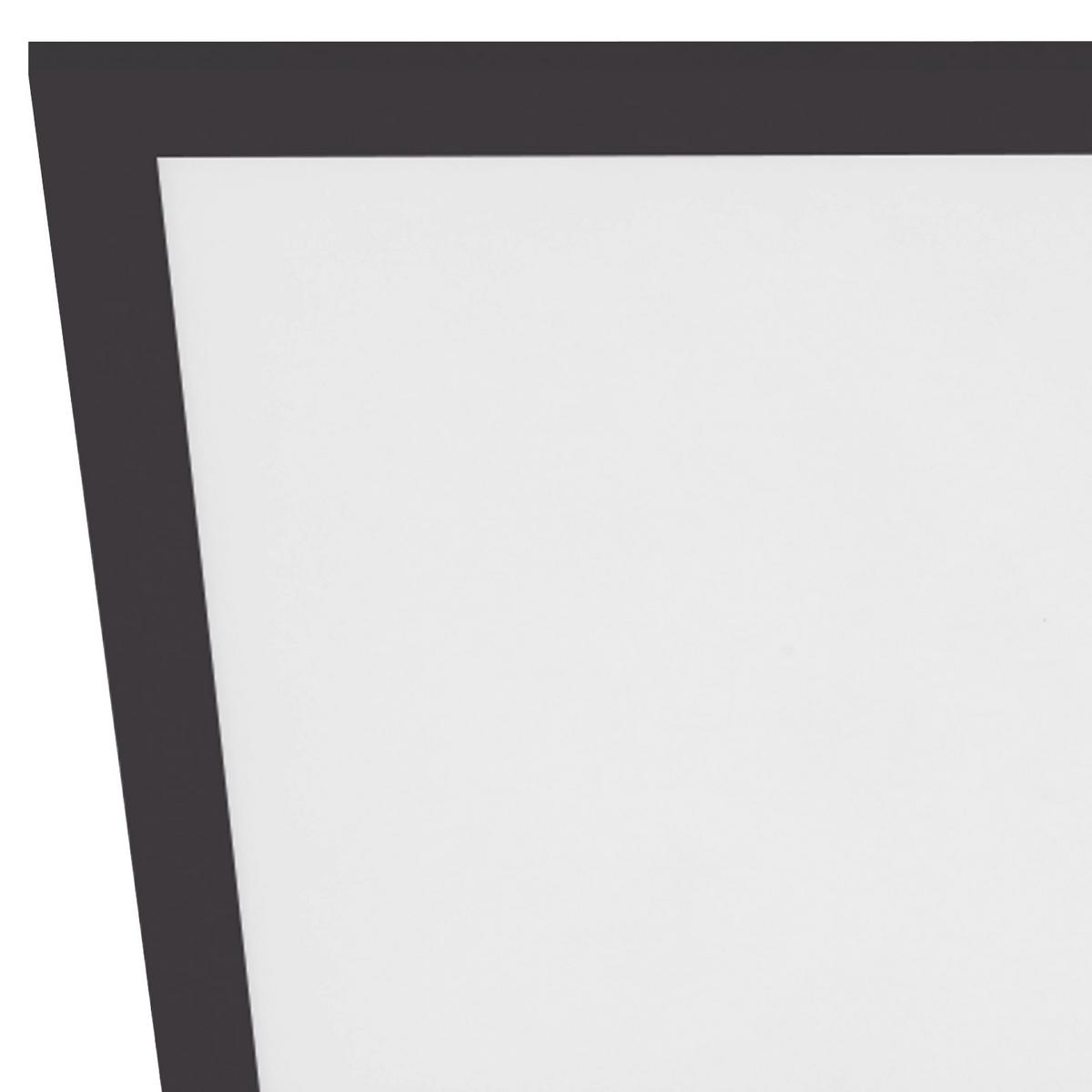 Led-deckenleuchte Salobrena-tw L: 30 Cm Mit Fernbedienung - Schwarz/Weiß, Basics, Kunststoff/Metall (30/30/5cm)