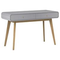 Schreibtisch Cassie Grau/Eichefarben L: 120cm - Eichefarben/Grau, Design, Holzwerkstoff (120/79/50cm) - MID.YOU