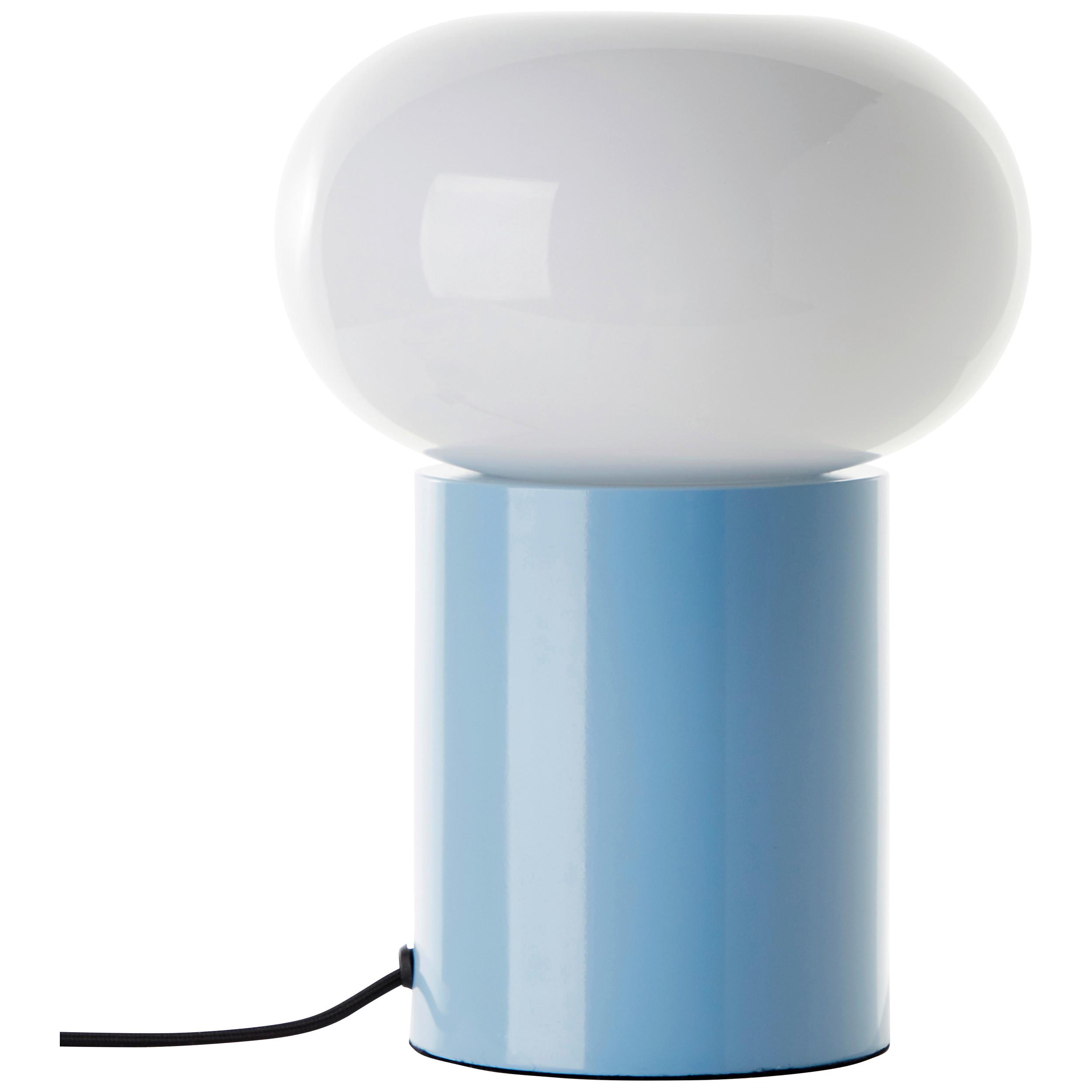 Tischleuchte 99003/03 Daeny - Blau/Weiß, Design, Glas/Metall (20/27cm) - Brilliant