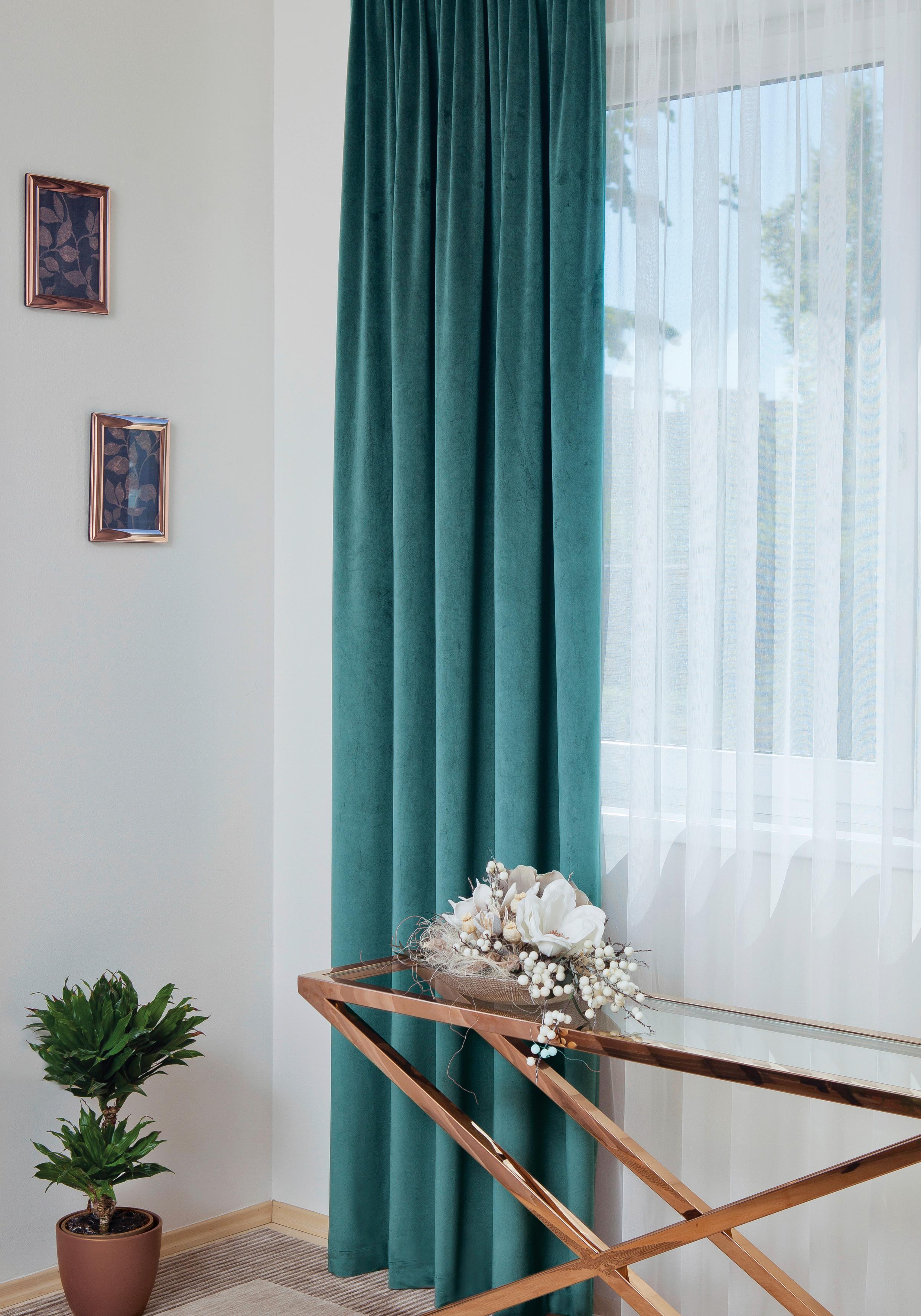 Sötétítőfüggöny Oscar - kék, textil (140/250cm)