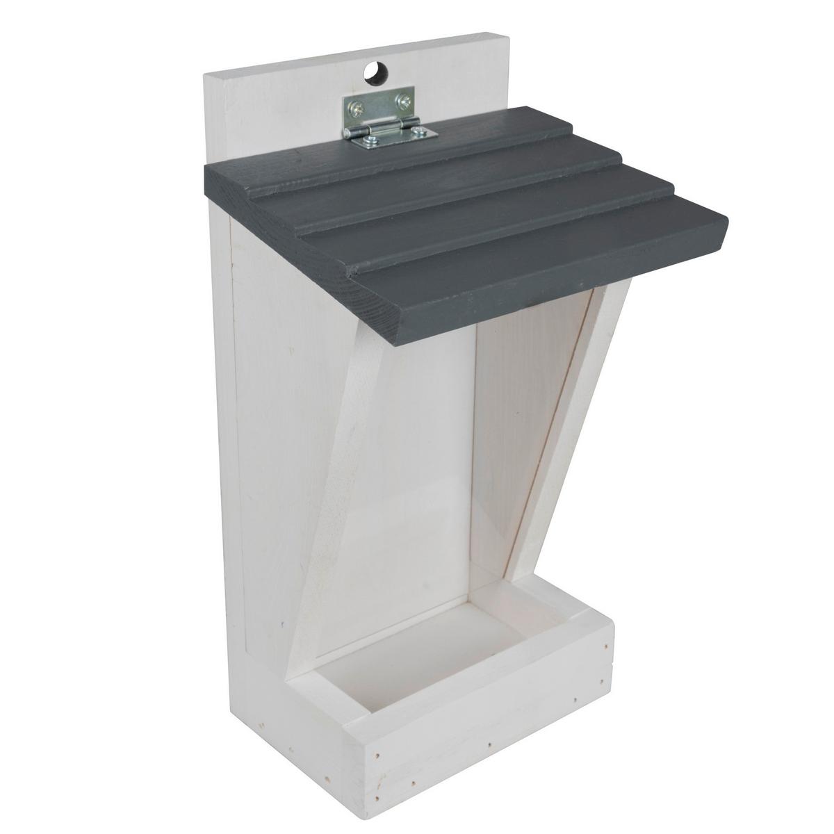 Vogelfutterhaus Buchberg Kiefer - Weiß, Basics, Holz (17/29,5/13,5cm) - Windhager