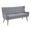 Dresitzer-Sofa Kamma Webstoff - Hellgrau/Naturfarben, LIFESTYLE, Textil (201/105/89cm) - Carryhome Dresitzer-Sofa Kamma Webstoff - Hellgrau/Naturfarben, LIFESTYLE, Textil (201/105/89cm) - Carryhome