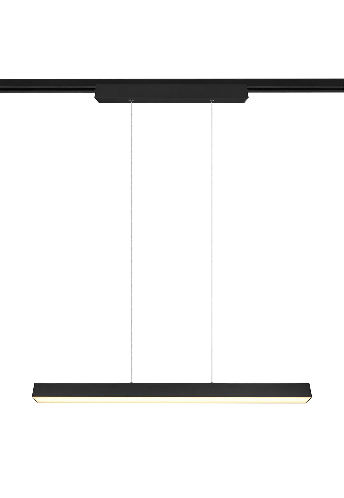 Schienensystem Duoline Hängeleuchte 73143131 Pl Paros - Schwarz, Basics, Metall (90/180/5cm) - Trio Leuchten