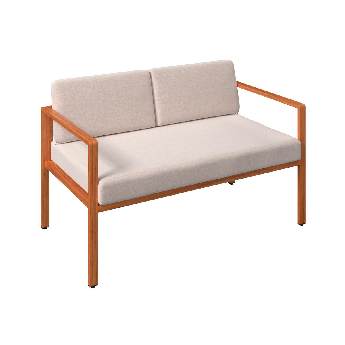 Loungegarnitur Göteborg - Dunkelgrau/Beige, MODERN, Glas/Textil - Beldano