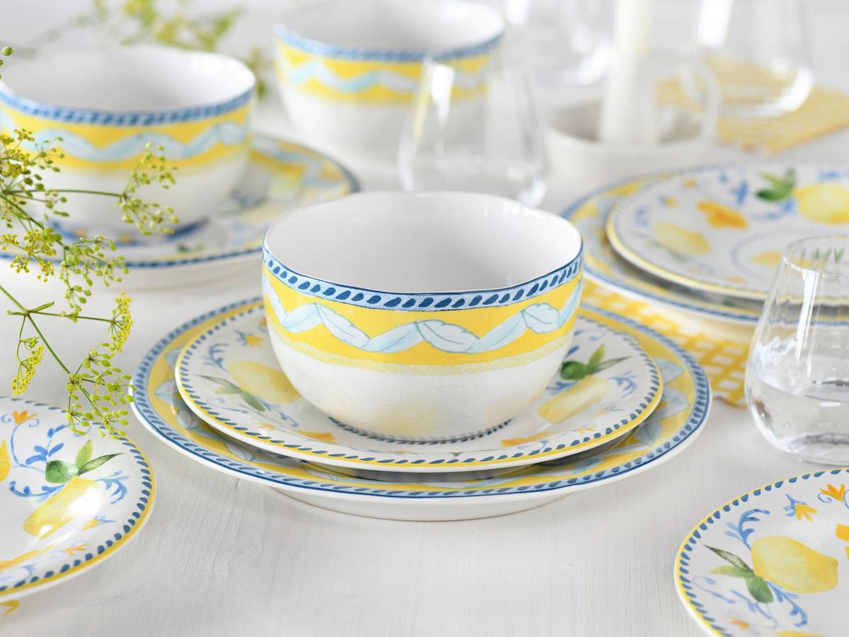 Tafelservice Lemona 12--Teilig., Multicolor - Multicolor, Basics, Keramik - Creatable
