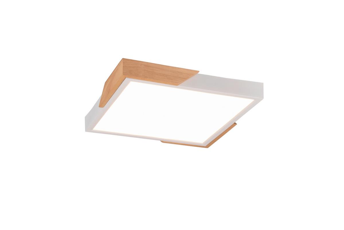 LED-Deckenleuchte R67191131  Meta - Weiß, Natur, Holz/Kunststoff (31,5/31,5/3,5cm)