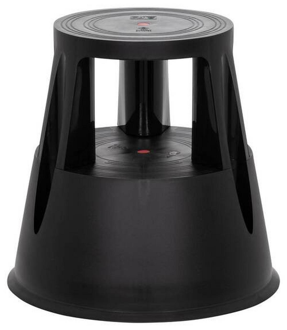 Tritthocker Tio-M I Schwarz - Schwarz, MODERN, Kunststoff (48/43/48cm) - MID.YOU