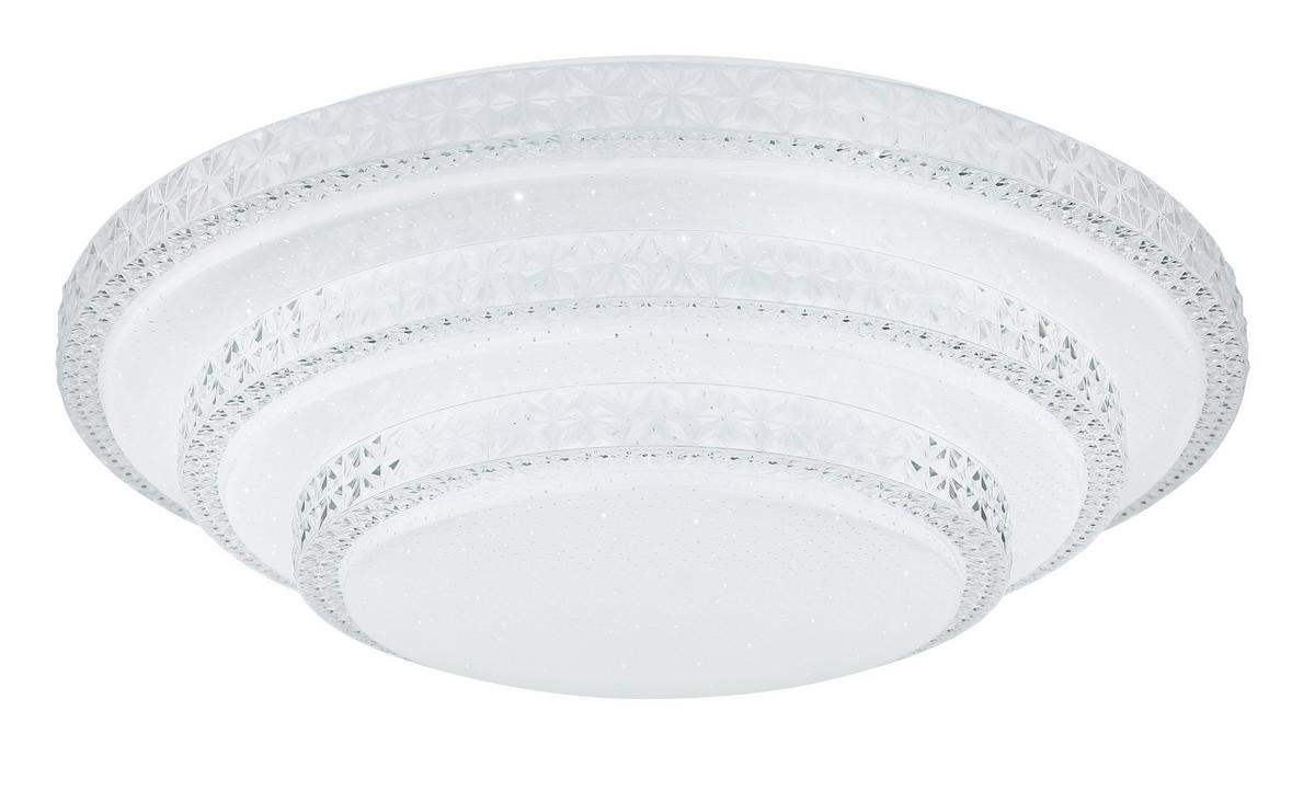 LED-Deckenleuchte 48005fsh-30 Ø 50 cm mit Fernbedienung - Weiß, LIFESTYLE, Kunststoff/Metall (49,5/12,7cm)