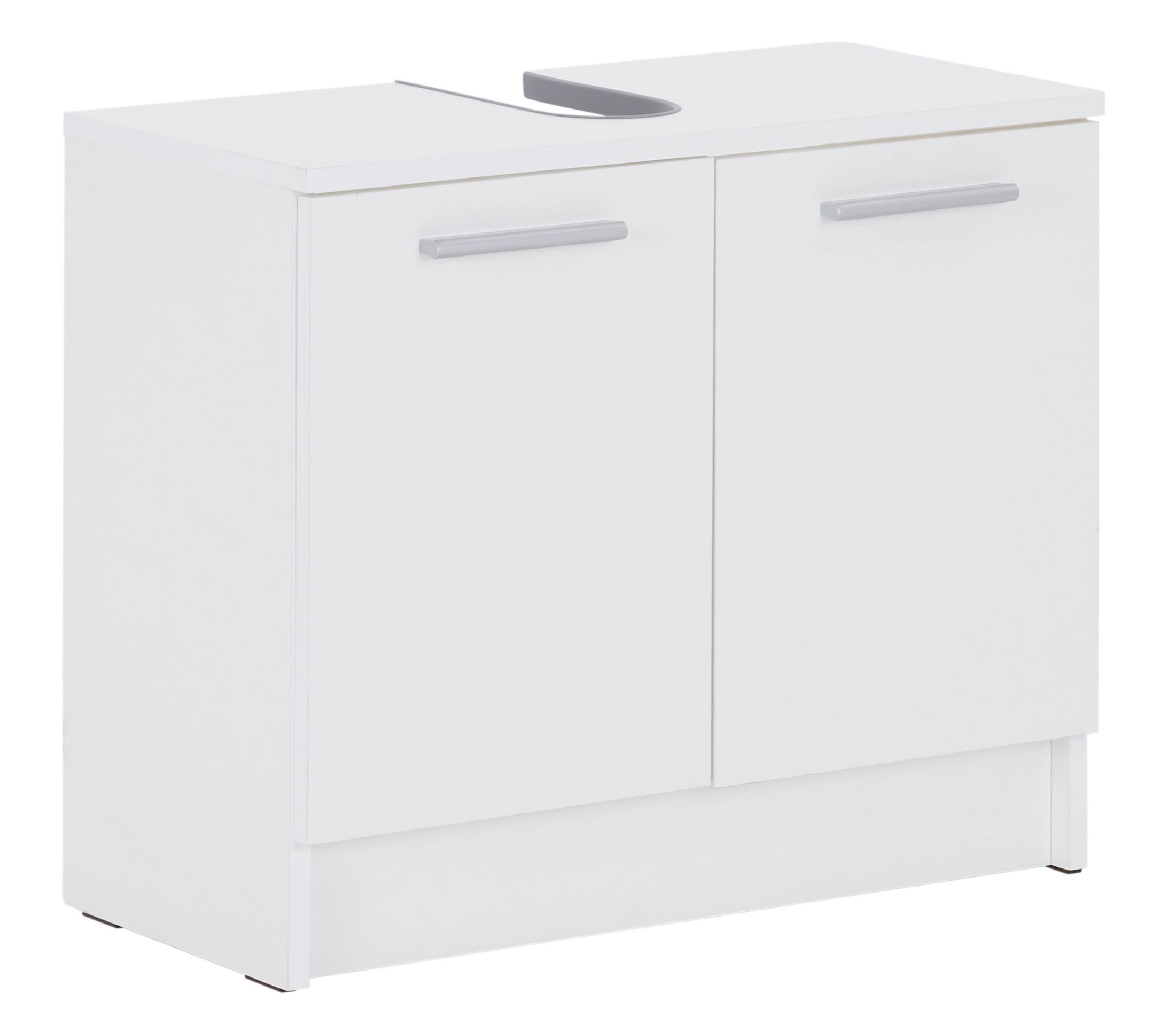 Waschbeckenunterschrank Verona B: 64 Cm Weiß