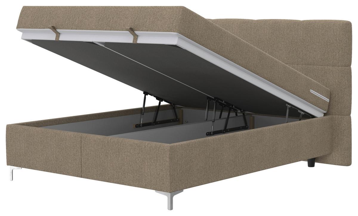 Box Ágy Kimi 160/200 Cm - szürkésbarna, Modern (160/200cm)
