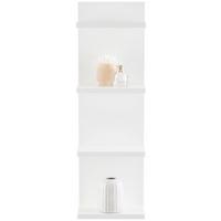 Wandregal Eolo Weiß B: 23,2 Cm - Weiß, Trend, Holzwerkstoff (23,2/75/16,8cm)