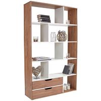 DĚLICÍ STĚNA ROBERTO - tmavě hnědá/barvy dubu, Moderní, kompozitní dřevo (110/185/32cm)