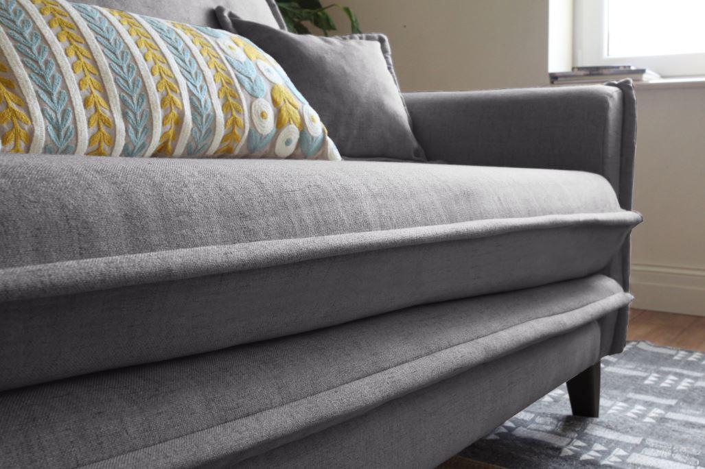 Dreisitzersofa Grau