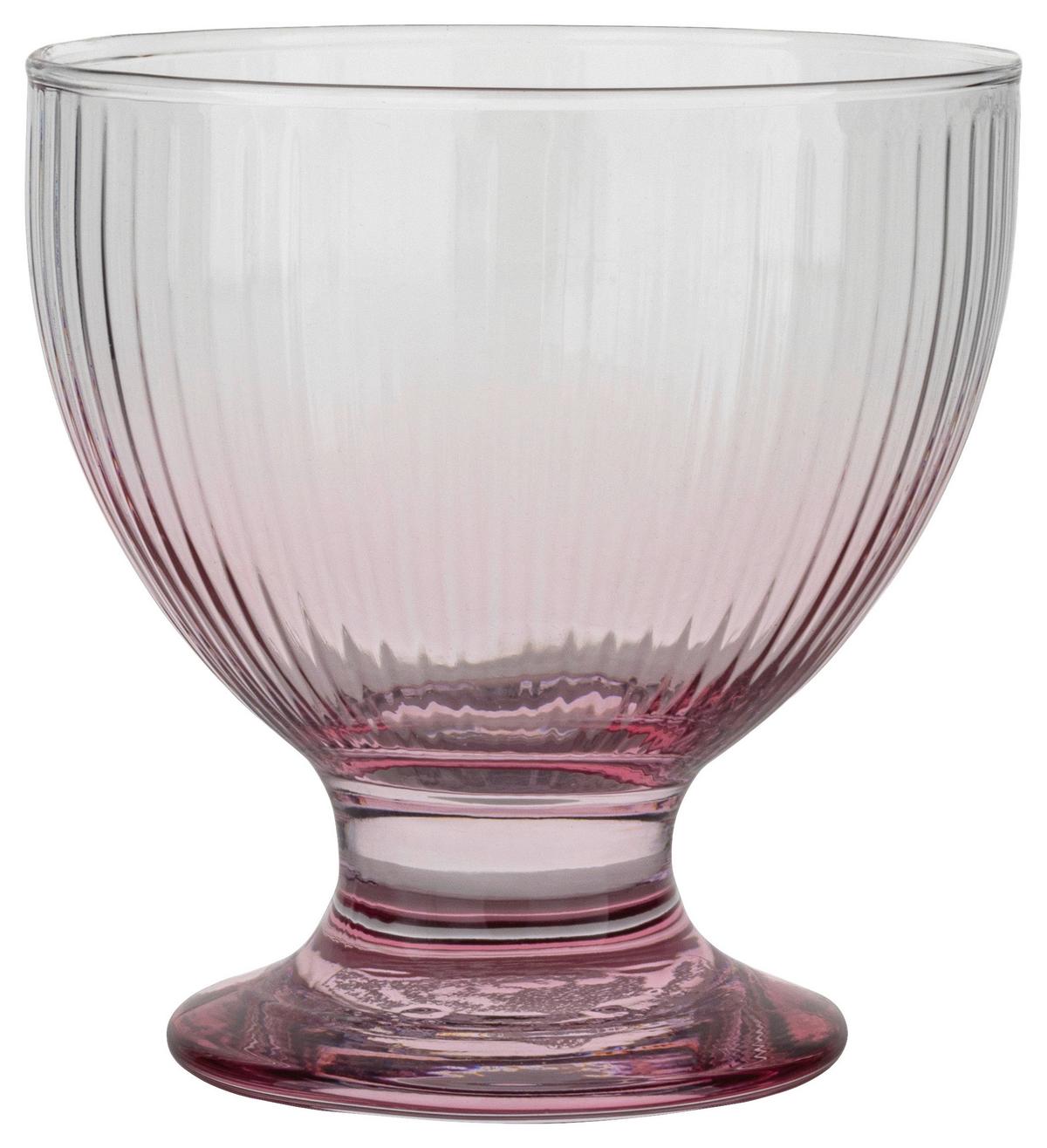 Eisbecher Stella - Violett/Rosa, Basics, Glas (10,9/11cm) - Luca Bessoni