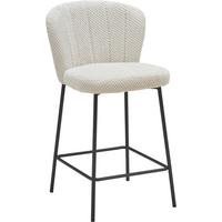 Barhocker Paris - Beige/Schwarz, LIFESTYLE, Holz/Textil (55/101/59cm) - Livetastic