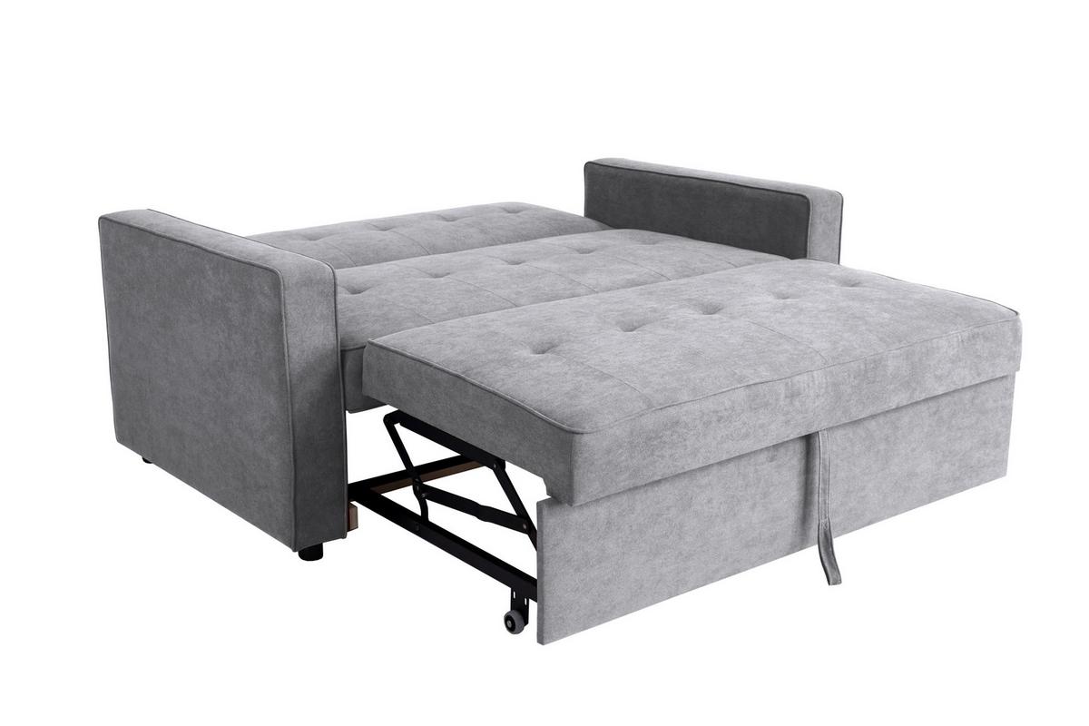 Schlafsofa Haze Grau B: 162 cm - Grau, Trend, Textil (162/90/89cm)