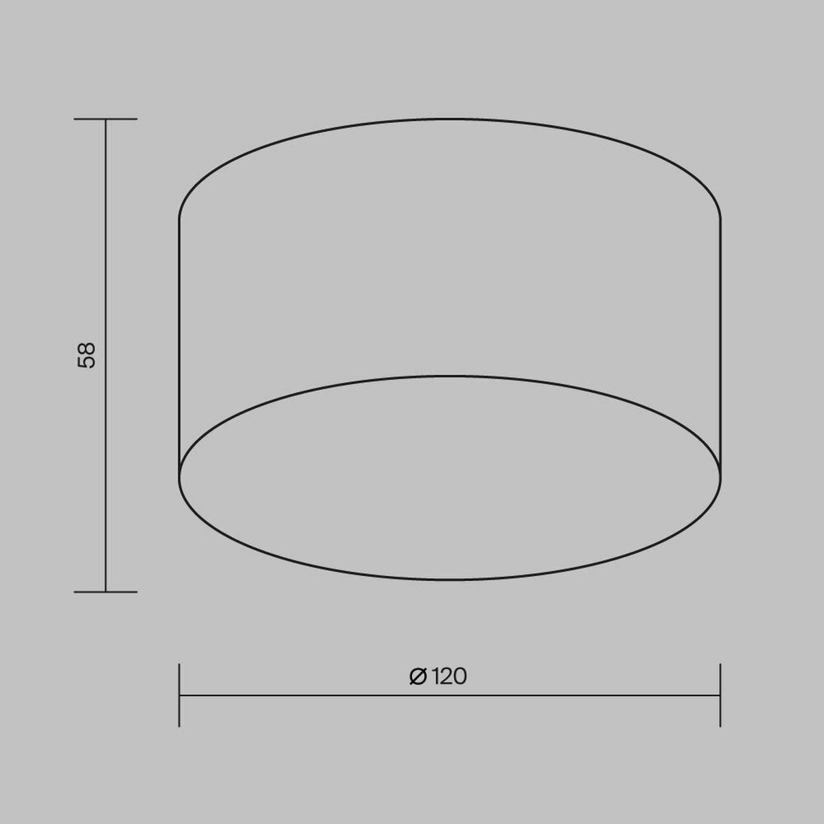 Außendeckenleuchte Zon Ip - Schwarz, MODERN, Metall (12/5,8cm) - MAYTONI