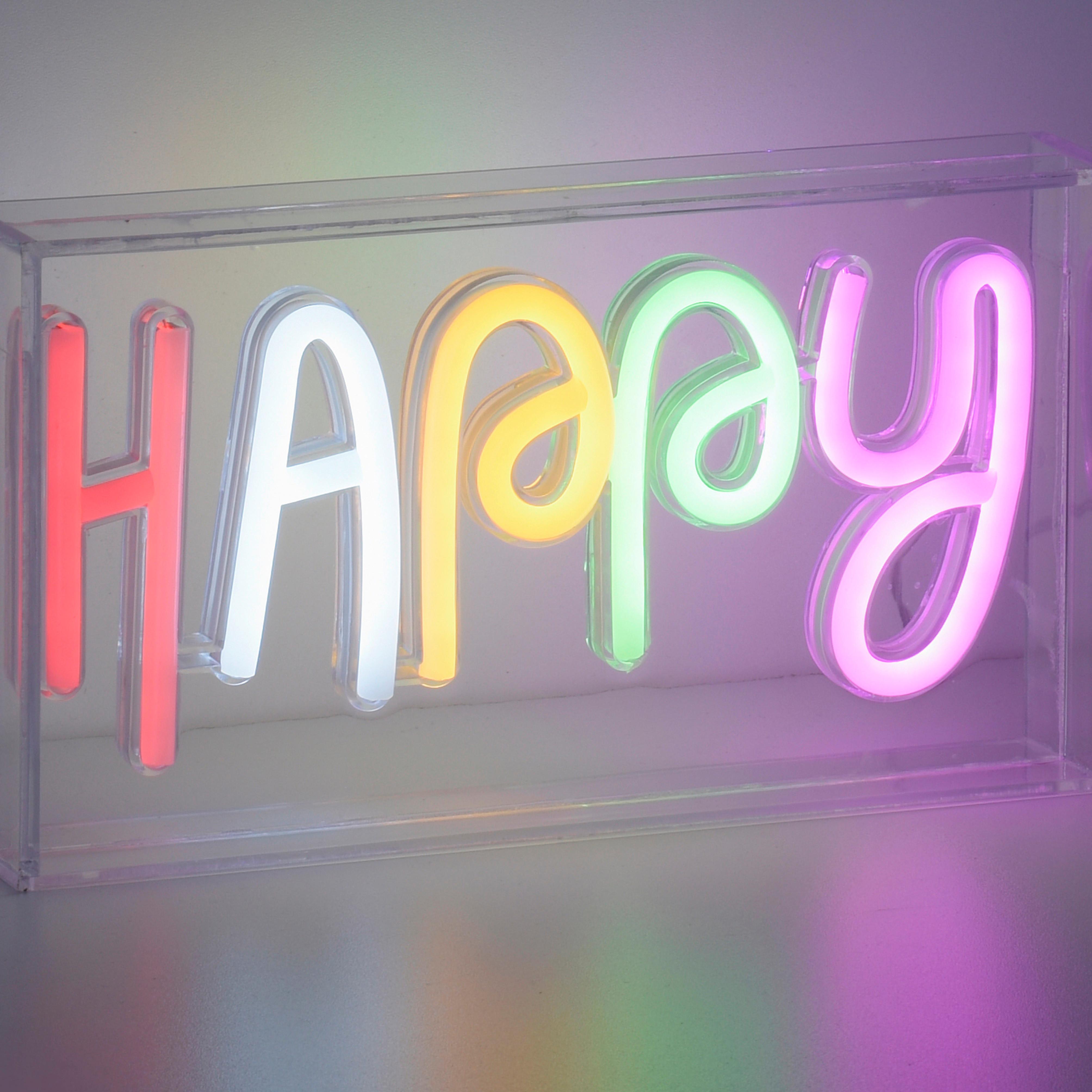 LED-Dekoleuchte 85027-70 Neon-Happy - Basics, Kunststoff (23/4/12,7cm)