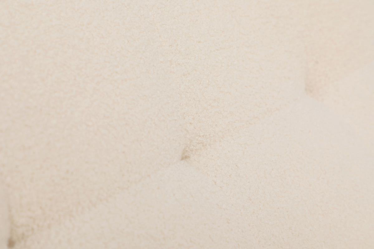 Ecksofa Stockholm Teddy Weiß, B: 183 cm - Schwarz/Weiß, MODERN, Holz/Textil (183/82/82cm)