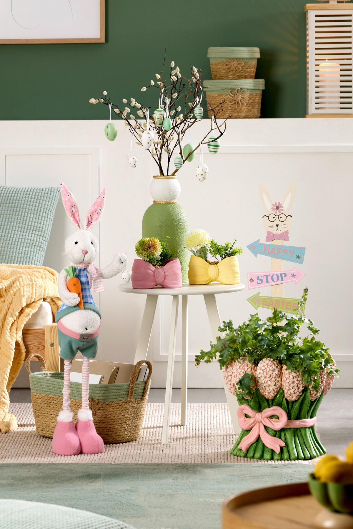 Dekoeier Julian - Weiß/Grün, KONVENTIONELL, Kunststoff - Luca Bessoni