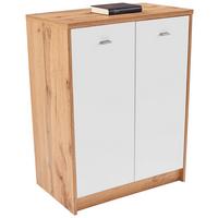 KOMODA 4-YOU NEW YUK03 - biela/farba duba, Modern, kompozitné drevo/plast (74/85,4/34,6cm)