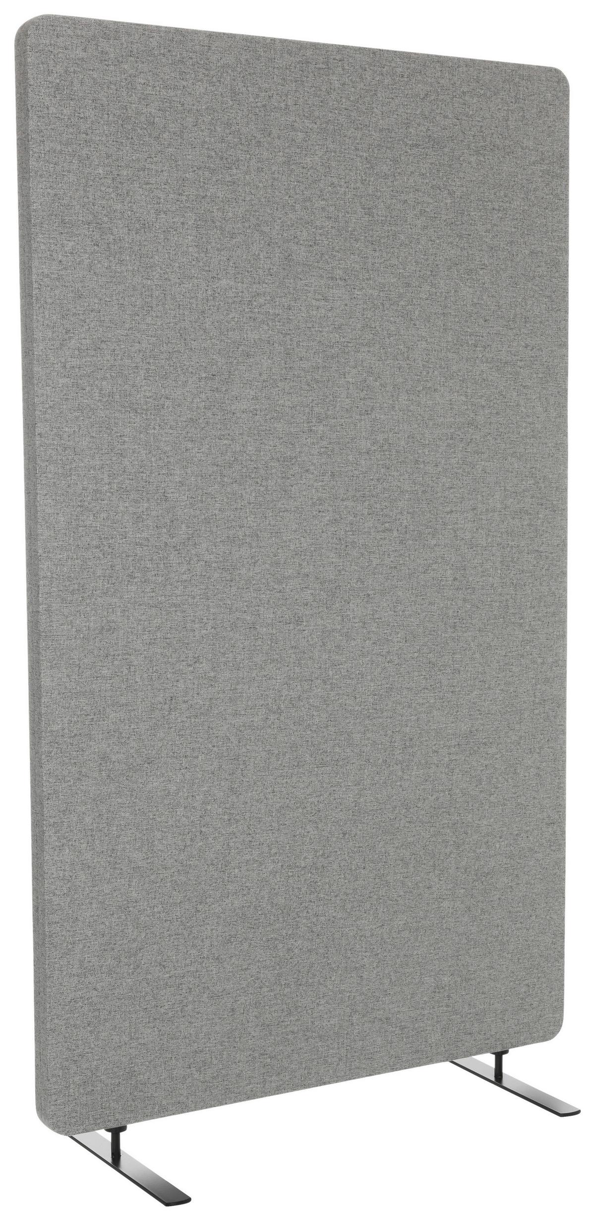 Trennwand Flexmiut Stand - Hellgrau, Basics, Kunststoff/Textil (80/142/35cm) - MID.YOU