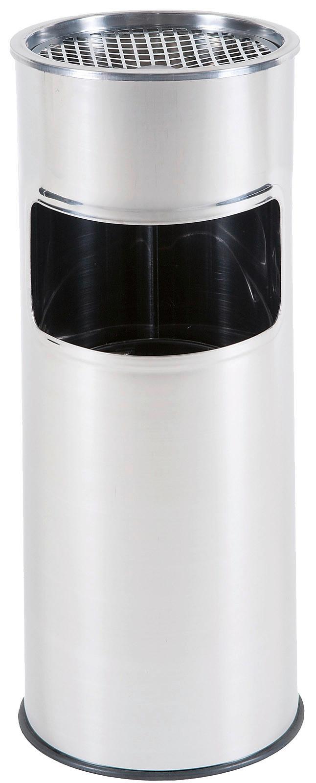 Standascher Aschenbecher - Silberfarben, Basics, Metall (24/24/60,5cm)