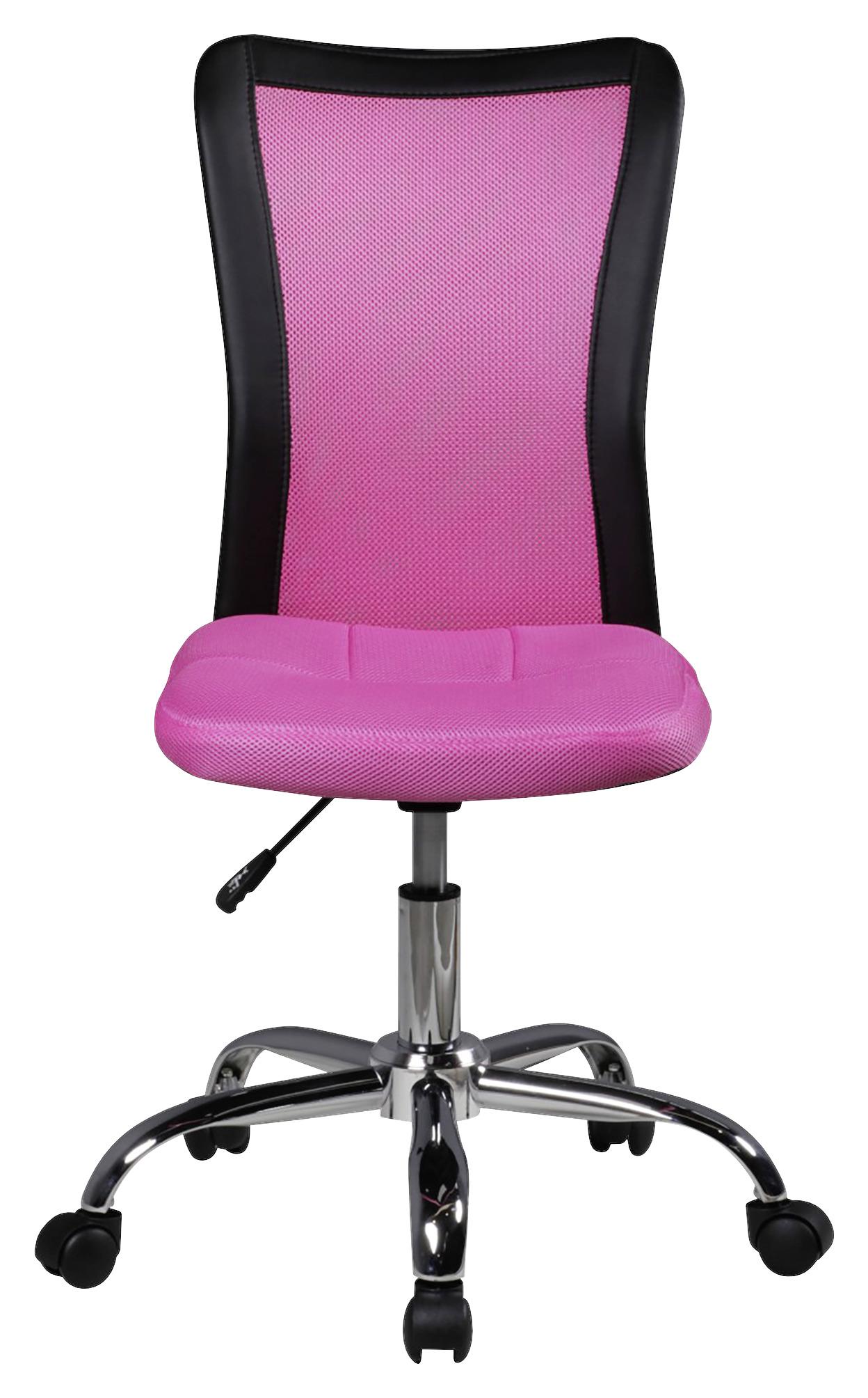 Otočná stolička pre dieťa Lukas ružová - čierna/pink, Modern, kov/textil (60/100/60cm) - MID.YOU
