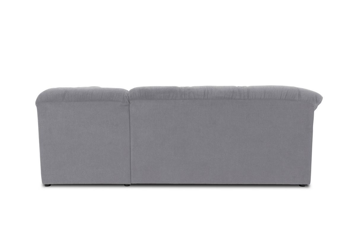 Ecksofa Sarafina Dunkelgrau S: 240x190 cm - Dunkelgrau/Schwarz, KONVENTIONELL, Textil (240/190cm) - MID.YOU