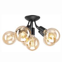 Deckenleuchte 39473 Viggo - Schwarz Hochglanz, Basics, Metall (17/12/28cm)