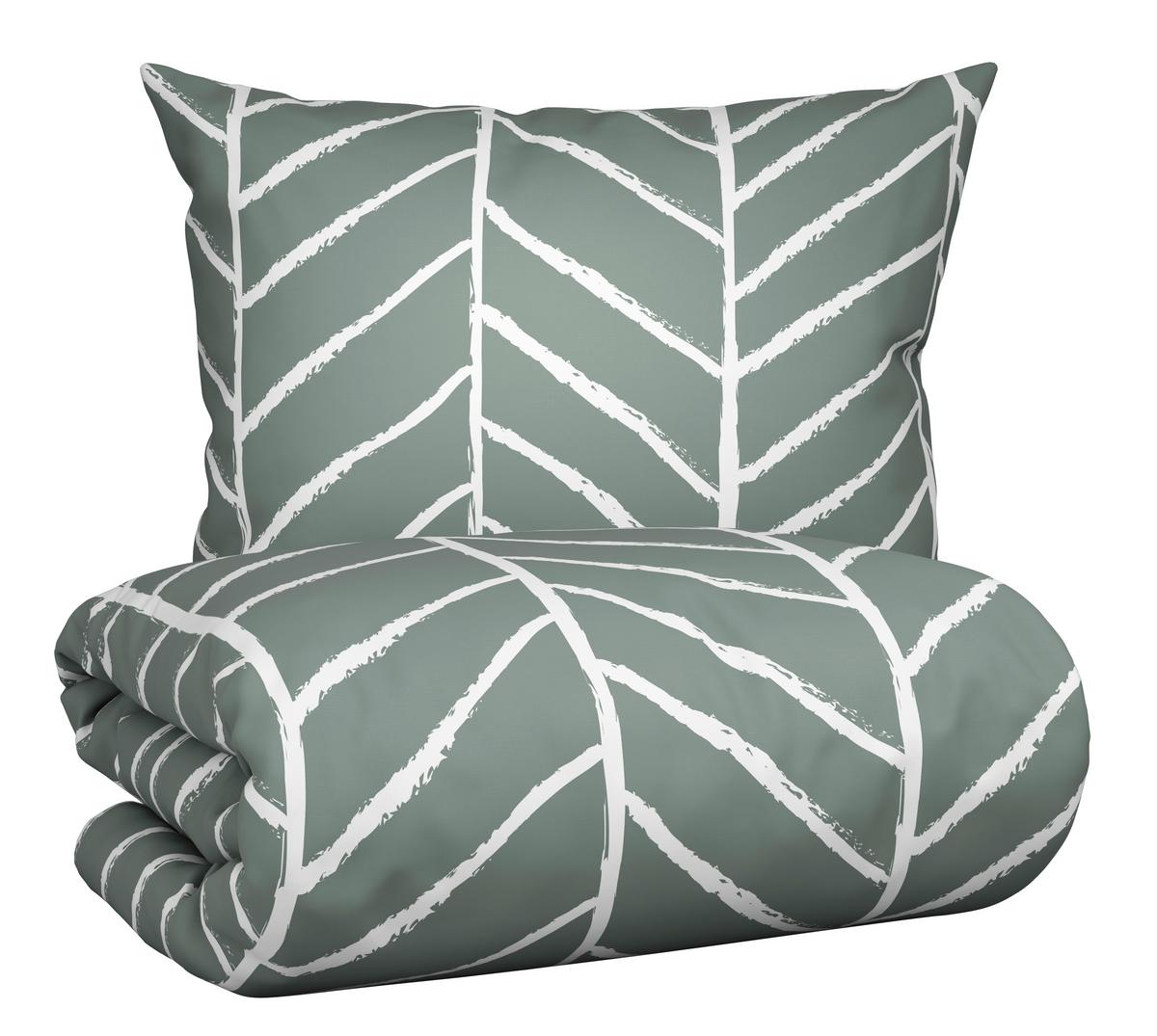 POVLEČENÍ Marble, 140/200cm, jadeitová - jadeitově zelená, Konvenční, textil (140/200cm) - Modern Living
