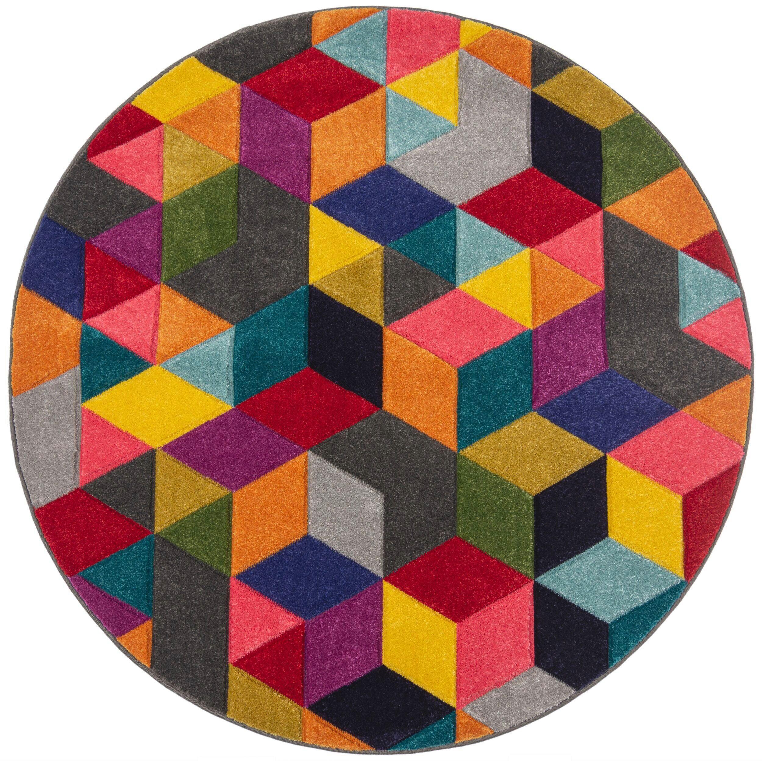 Webteppich 503119373922 - Multicolor, Basics, Textil (160/160cm)