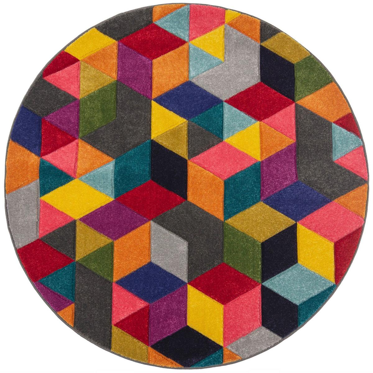 Webteppich 503119373922 - Multicolor, Basics, Textil (160/160cm)